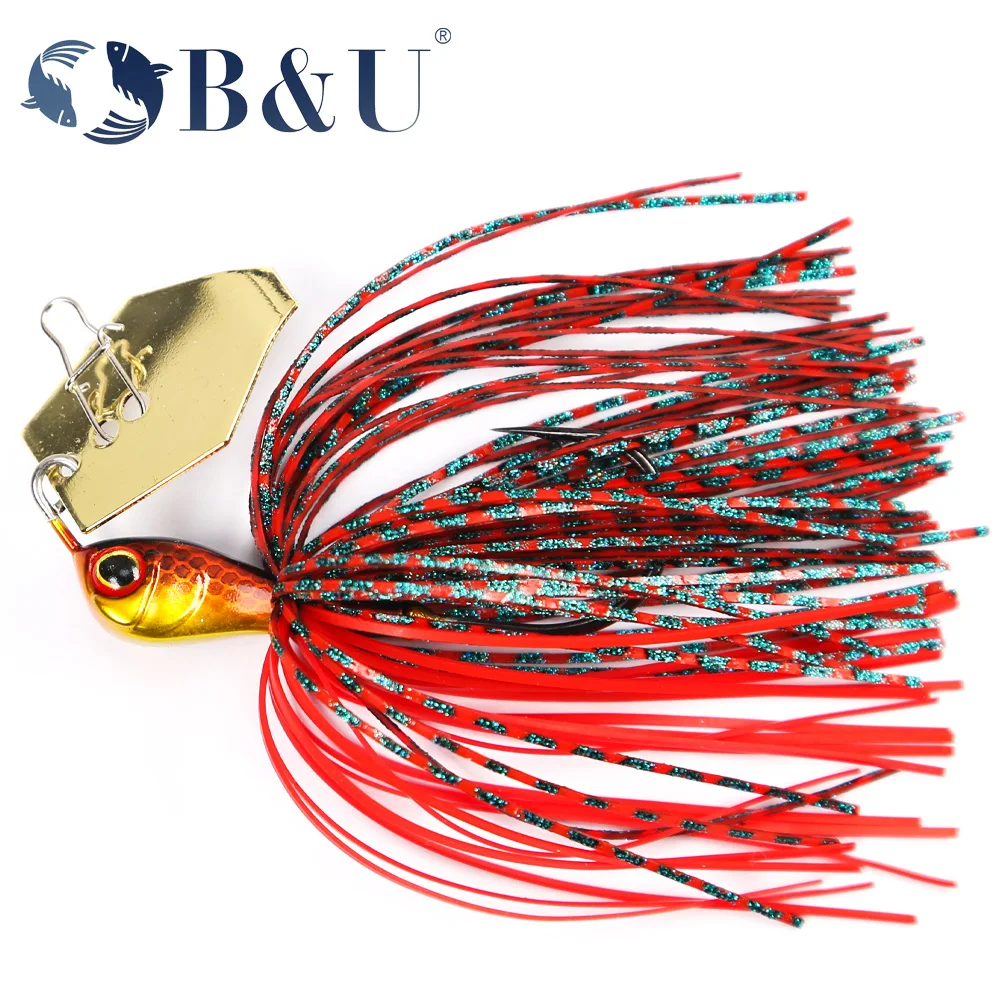 B&U Fishing Lure Chatter Bait Spinner Bait Blade Jig Dancer Buzzbait wobbler chatterbait for bass pik