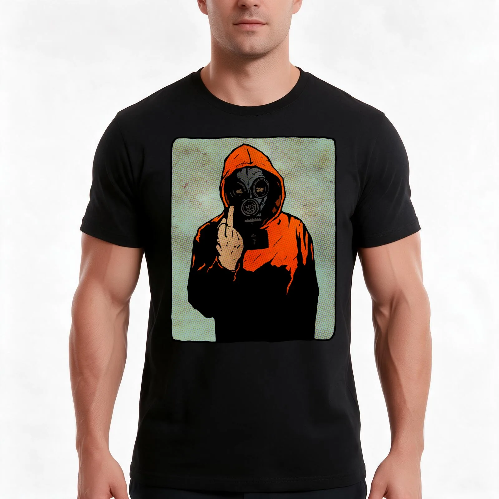 Flipper T-Shirt, Summer Casual Cotton Tee, Oversized Streetwear Tops, Vintage Graphic Print, Loose Fit Short Sleeve, 100% Cotton
