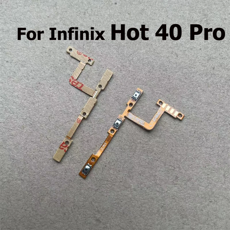 Power On Off Button Volume Switch Key Control Flex Cable For Infinix Hot 40 40i Pro Ribbon Repair Part X6836 X6837 X6528B