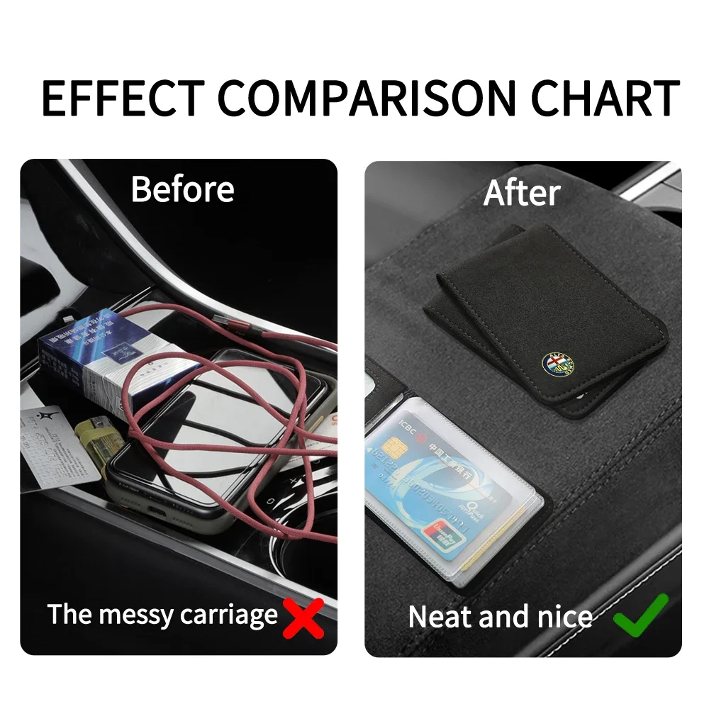 Hub Caps 1pc Car Wallet Driver License Bag ID Passport Card Package For Alfa Romeo Giulietta GT 159 147 156 Mito Brera Giulia F1 view 5