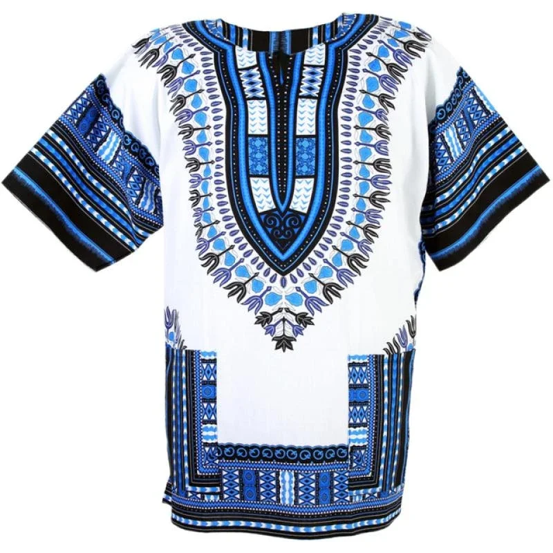 Herren Sommer-T-Shirt mit Afrikanischem Motiv, 3D-Druck, Kurzarm, Bequemes Oversize-Oberteil, Vintage Streetwear – Detail 4