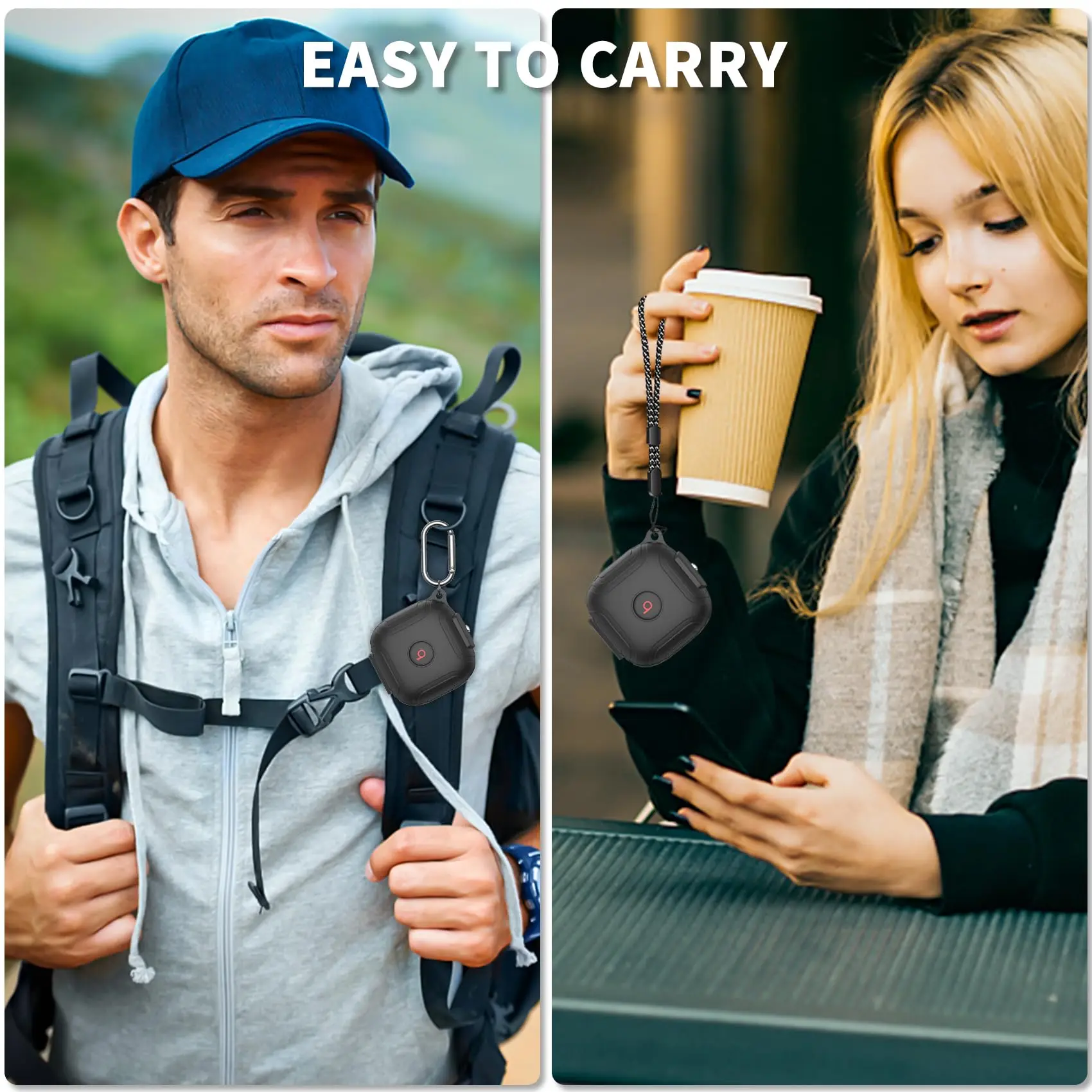 애플 비츠 핏 프로용 케이스, 실리콘 보호 이어버드, 분실 방지 랜야드 키체인 포함, 충격 방지 케이스, 2021