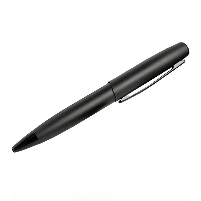 Bolígrafo clásico de Metal negro esmerilado, punta de 0,7mm con 5 uds., recambios de bolígrafos de Gel negros, azules y rojos, útiles escolares de escritura para estudiantes