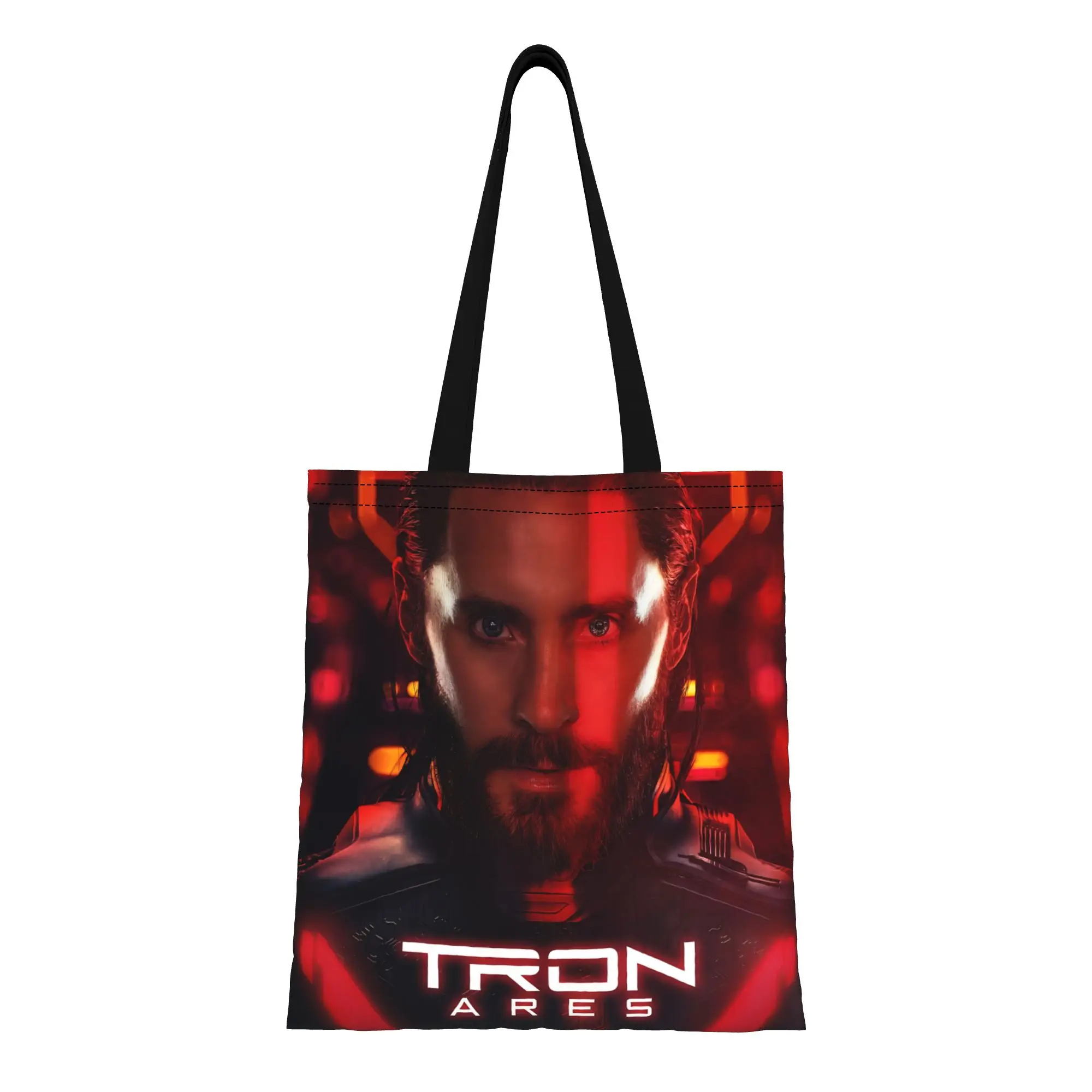 

1PC back to school Large Capacity Disney Tron Ares The battle of data codes Canvas Tote Bag Foldable Chic Pattern Gifts