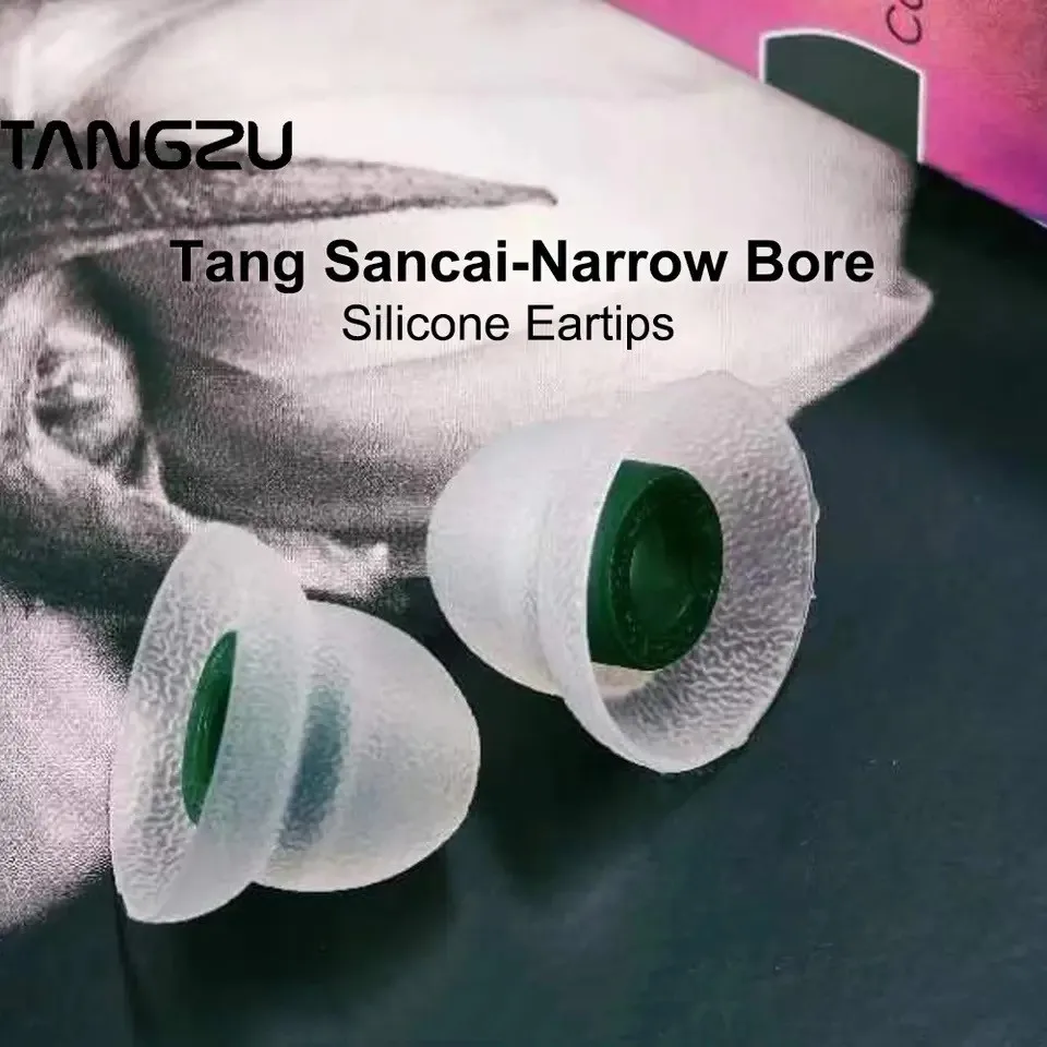 

TANGZU Tang Sancai Narrow Bore Silicone Eartips 3Pairs Ear Tips for FiiO / MOONDROP TANGZU WANER FUDU Earphone