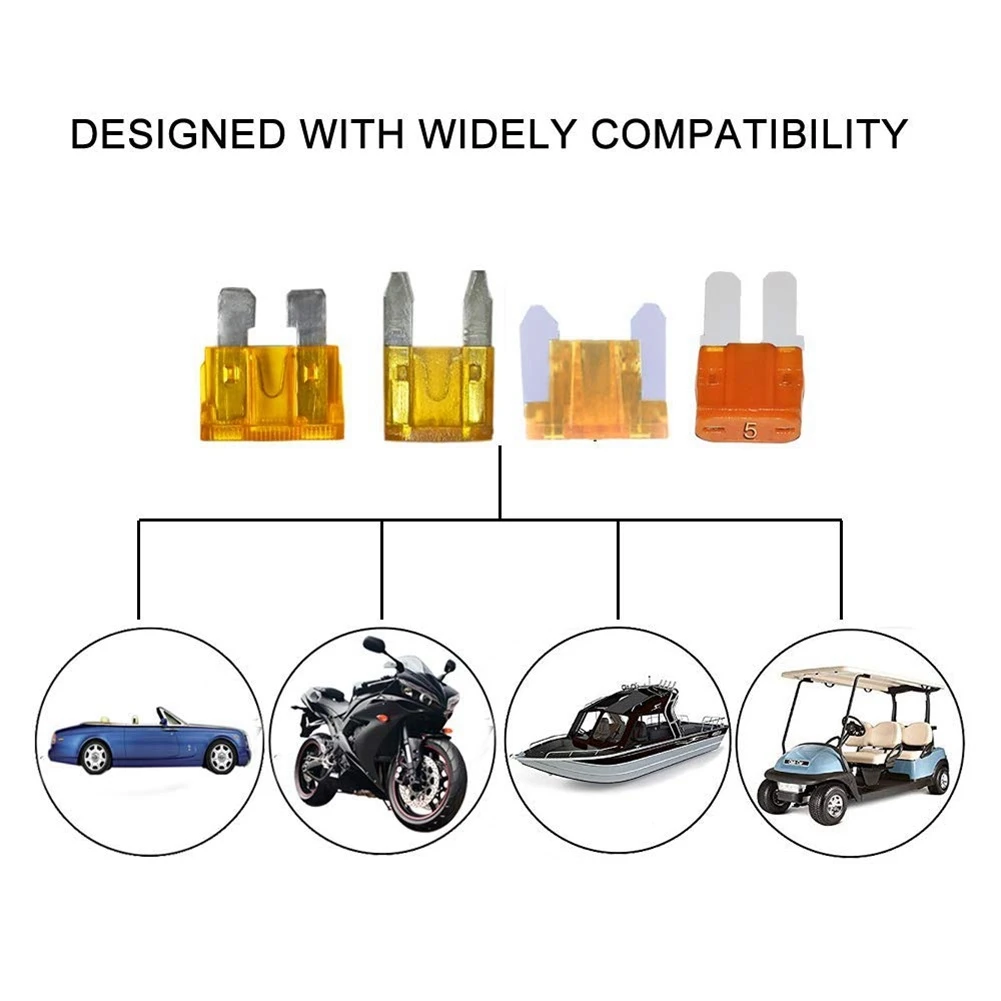 4 Types 12V Add-A-Circuit Adapter En Zekering Kit, Zekering Kraan Zekering Houder Met Micro2 Mini Atc Ats Low Profile Tap Dapter