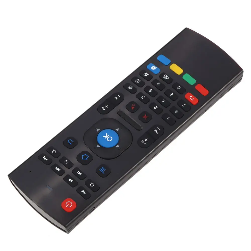 GloryStar-Control remoto de 2,4G, giroscopio Fly Air Mouse, Mini teclado inalámbrico de mano, aprendizaje IR para Android TV Box HTPC PC