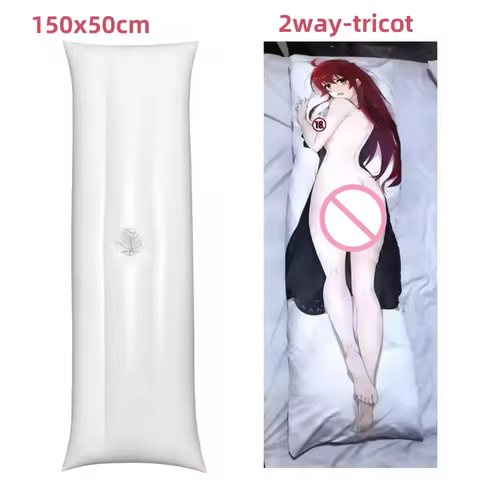 Inflatable Dakimakura with Hole for Anime Waifu Pillow Genshin Azur Lane Body Pillows DIY Custom 50X150CM