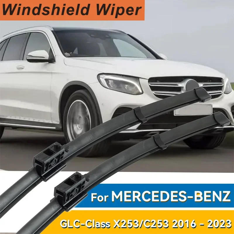 2Pcs Front Windshield Wiper Blades Set For Mercedes Benz GLC Class GLC 200 220d 250d 300 350e 43 63 4Matic Coupe X253 C253