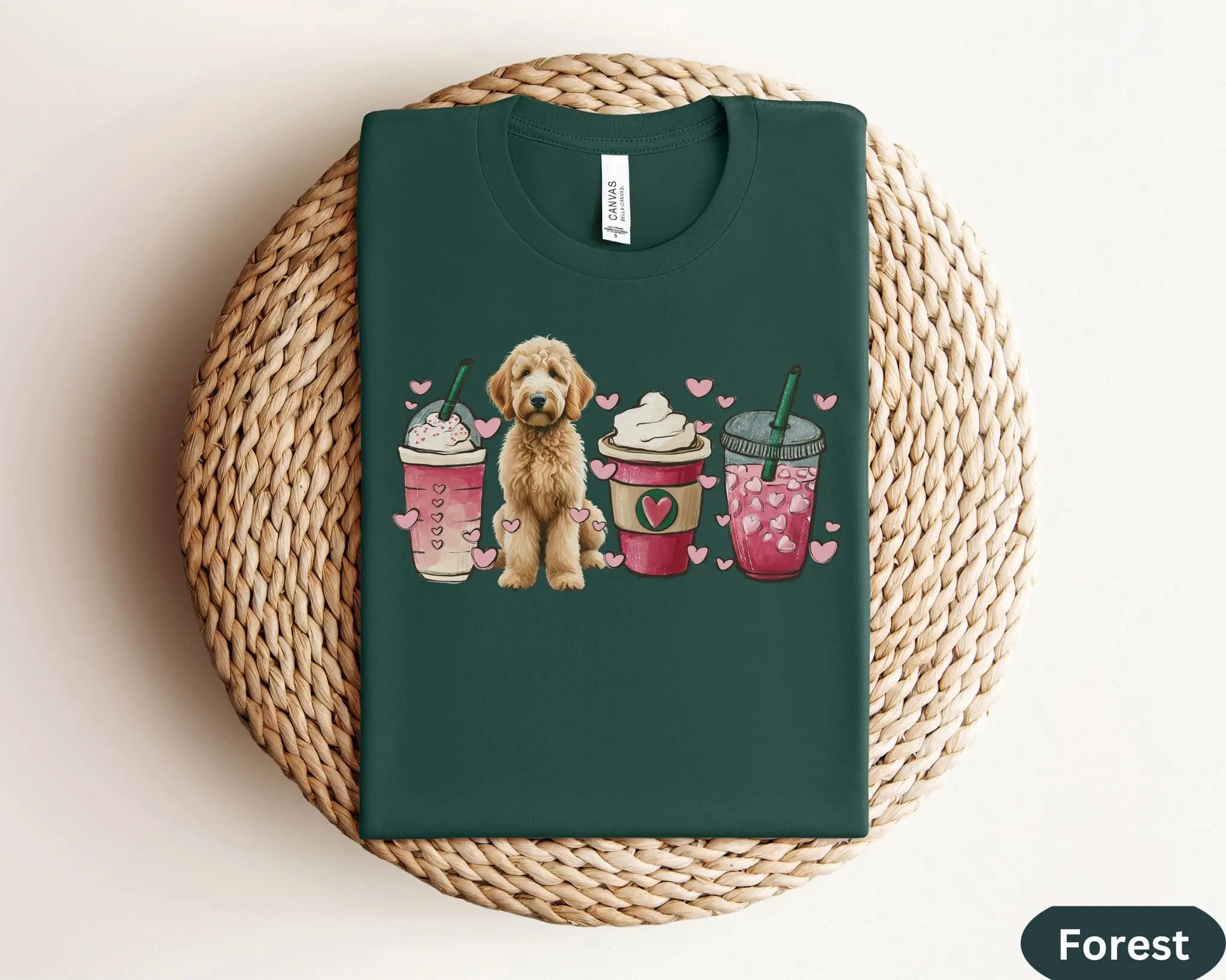 Apricot Goldendoodle Mothers Day Dogs Gift T Shirt For Dog Person Doodle Coffee Mom Pet People Hers