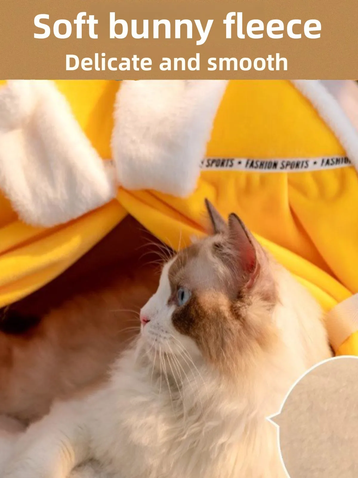 

Taige House Winter Warmth Secure Feeling Tent Sle Pet Tent Universal for Kittens Indoor Double Layer PP Cotton Inner Ma...