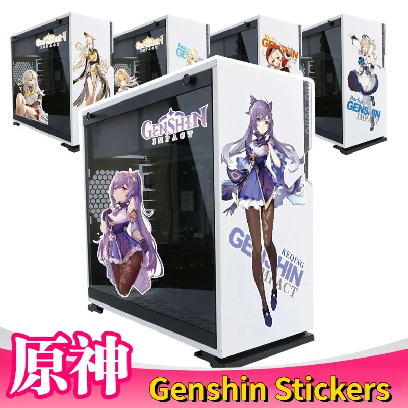 

Genshin Impact Stickers for PC Case ATX Mid Tower Computer Decor Decal Waterproof Removable Stickercar stickers