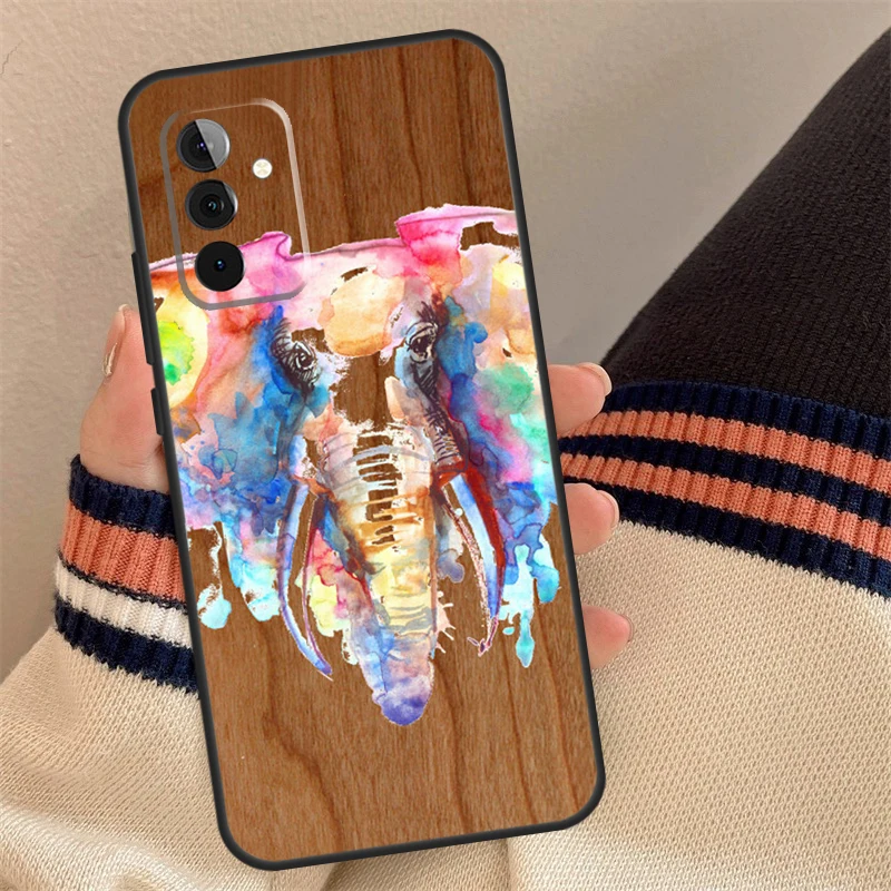 Natural Bamboo Wood Pattern Print Case For Samsung Galaxy A54 A34 A24 A14 A12 A22 A32 A52 A51 A71 A13 A23 A33 A53 A73 Cover