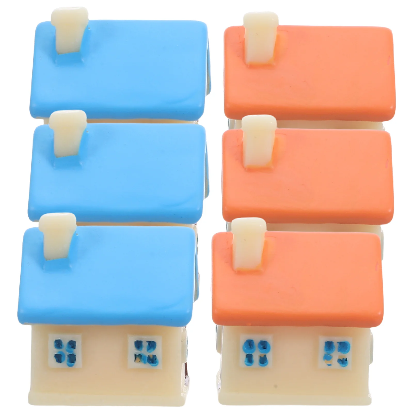 

6 Pcs Mini House Decoration Kit Dollhouse Fairy Garden Accessories Indoor Plant Figurines Miniature Ornament Statue