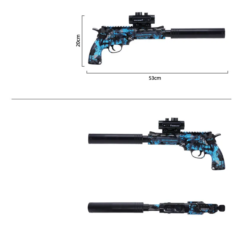 Pistola de brinquedo paintball airsoft para adultos e crianças, gel de água revólver pistola blasters, lançador elétrico de tiro