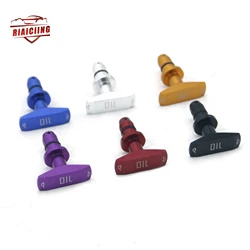 Universal Car Oil Dipstick Pull Handle Engine Oil Pullhandle Aluminum Alloy Auto Replacement Modification Decoration auto parts