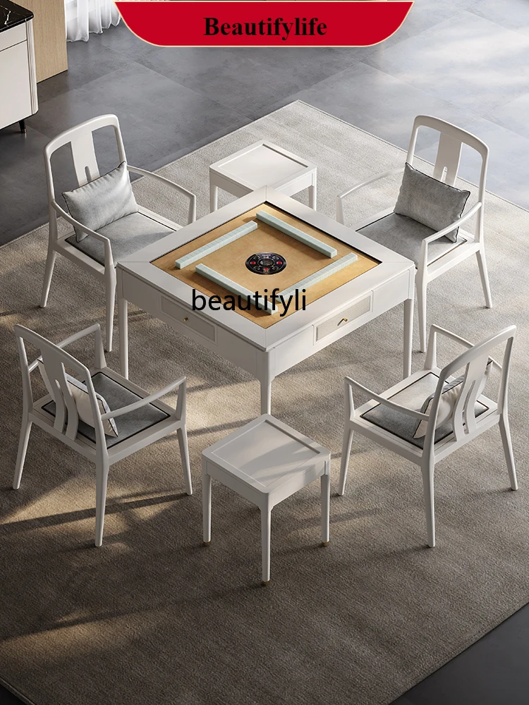 

G1218 Dalbergia Hupeana Solid Wood Mahjong Machine Dining Table Dual-Use Plastic Products (Flower Pots) Bass Home