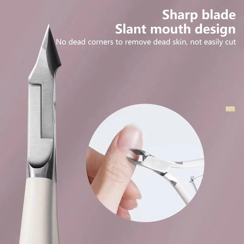 4 Pcs Professional Nail Cuticle Scissors Stainless Steel Manicure Pedicure Trimmer Pusher Dead Skin Scissor Nipper Clipper Tool