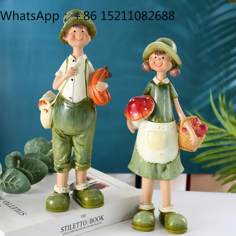 LLY cross-border pastoral cartoon children's handicrafts ornament creative home ornament living room entrance decoration
