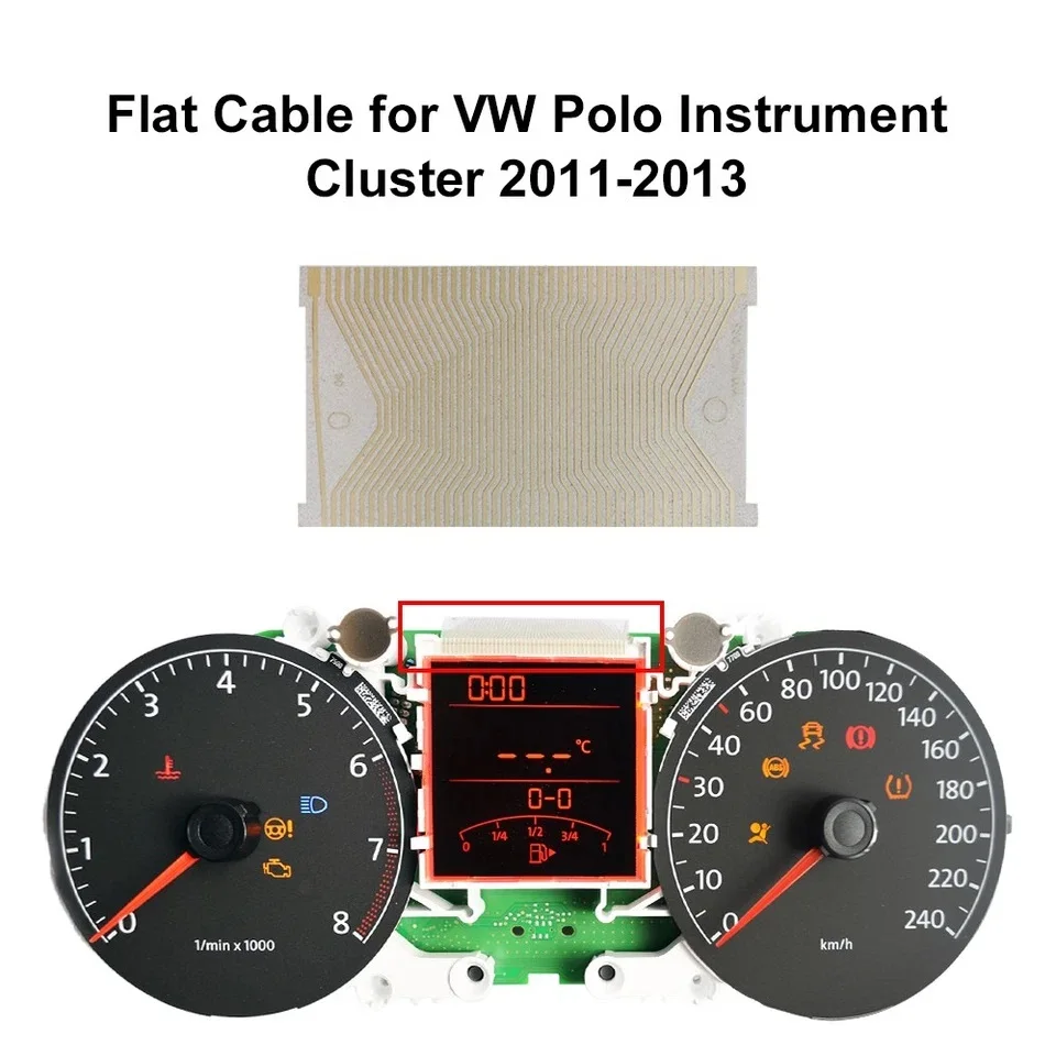 Display Flat Cable Replacement for VW Jetta Polo Lavida Gran Lavida Instrument Cluster (2011-2014)