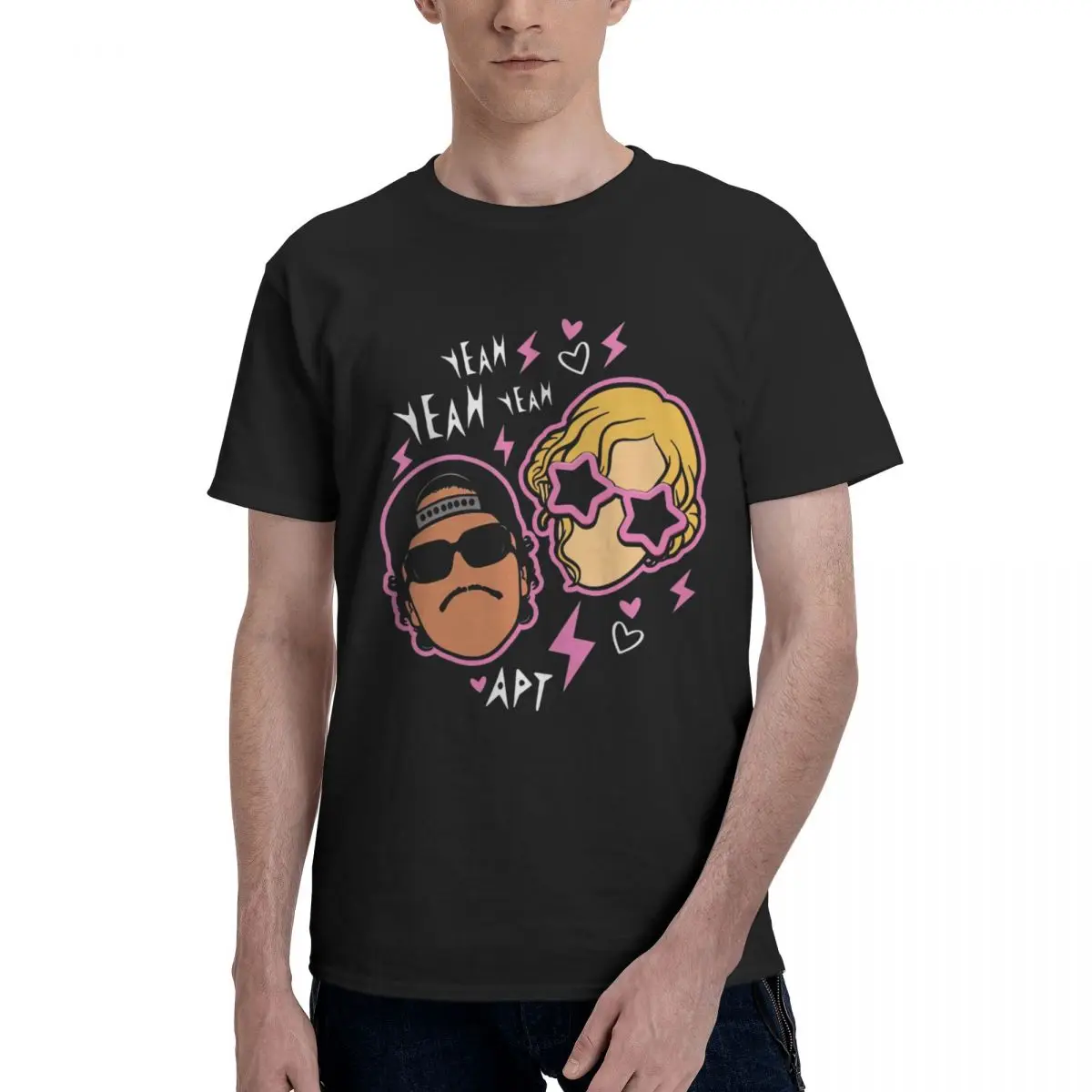 APT Yeah Yeah Apateu Bruno Mars And Rose 2025 T Shirts Graphic Y2K Summer Cotton Mens Women Tshirt Tops