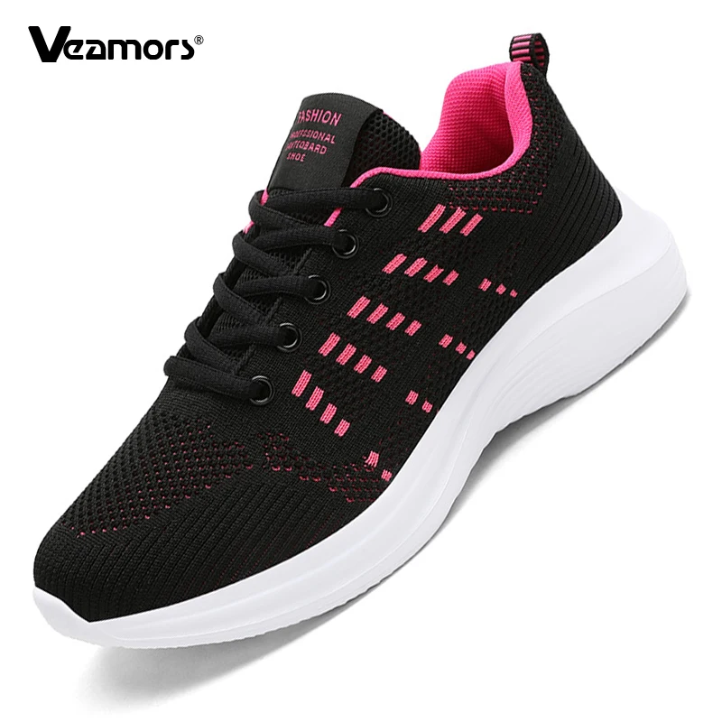 

Дышащие сетчатые кроссовки, женские легкие вязаные кроссовки для бега, противоскользящая обувь с мягкой подошвой, спортивная обувь для занятий спортом на открытом воздухе, для бега, ходьбы