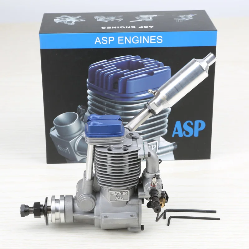 SANYE ASP MAGNUM XLS FS80AR 12.8CC Four Stroke Glow ABC Methanol Nitro Engine For RC Airplane