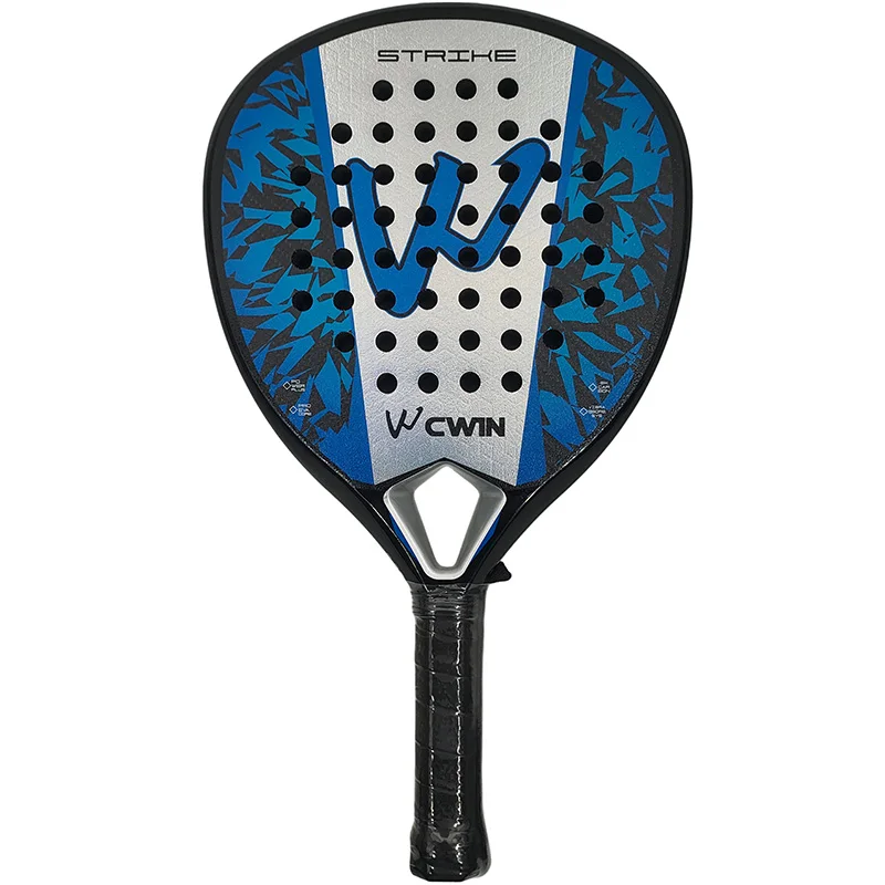 The new 3K carbon fiber Padel racket Paddle racket EVA elastic memory foam Beach tennis racket Carbon fiber Cage tennis racket view 2