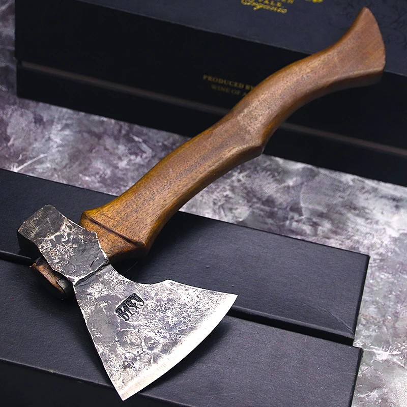 

73 Mountaineering camping hand axe wood tool high carbon steel axe pick forging steel axe outdoor work woodcutter garden axe