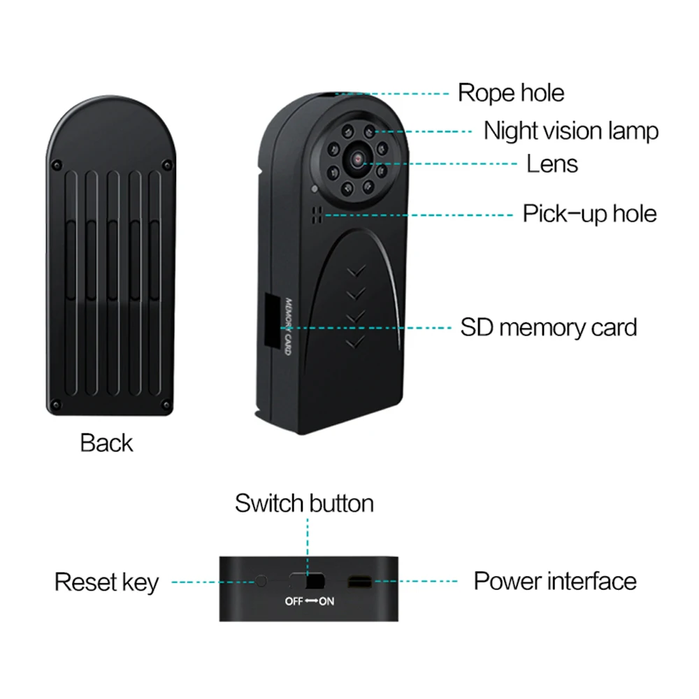 Portable DV Mini Camera Digital Video Audio Secret Camcorder Action Sports Micro Cam Car Bike Recorder Small Pocket DVR Cam