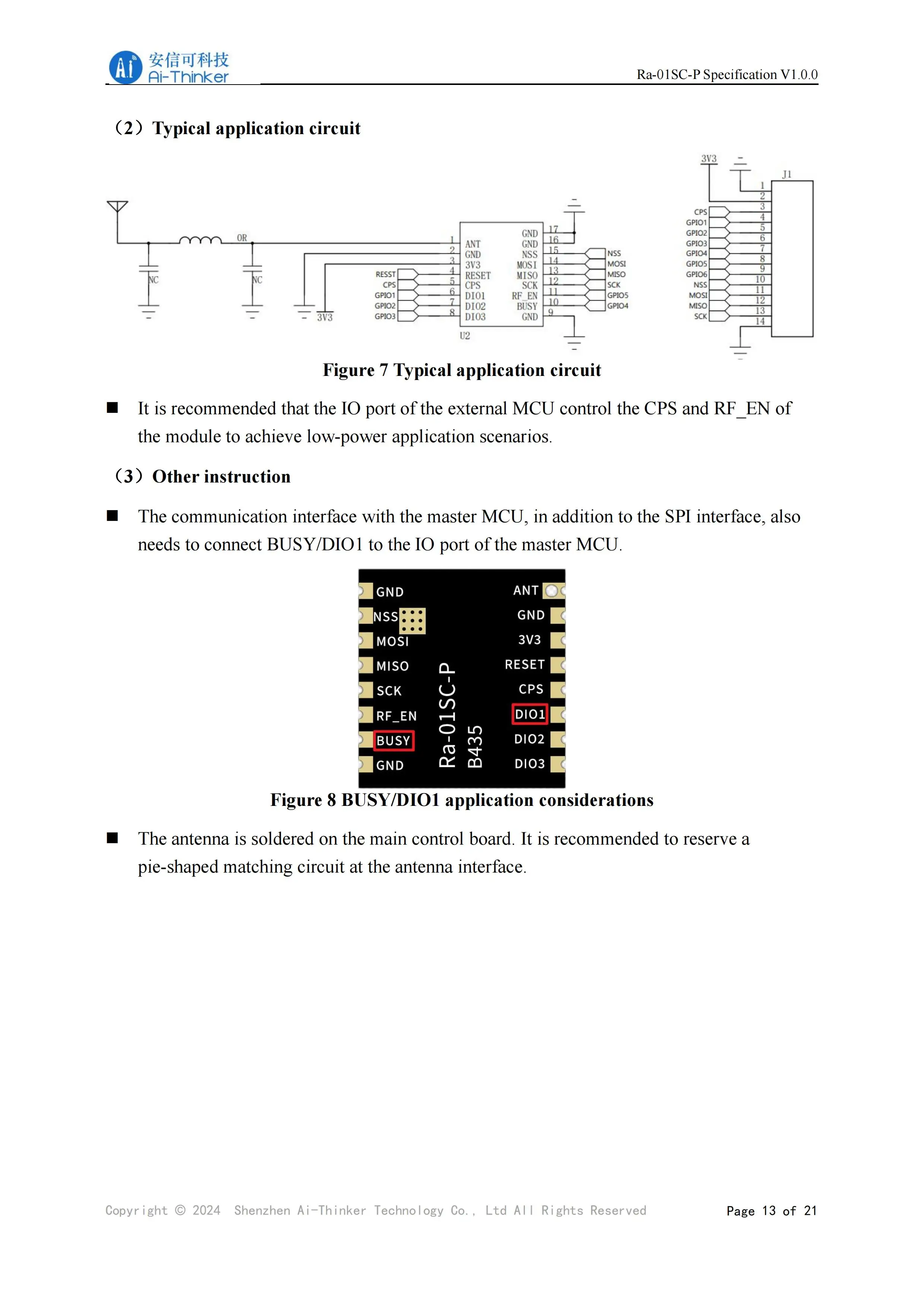 LLCC68 LoRa Wireless RF-Modul 410–525 MHz, unterstützt 10 km Spread-Spectrum-Kommunikation für extrem lange Entfernungen, Ra-01SC-P-Modul – Detail 11