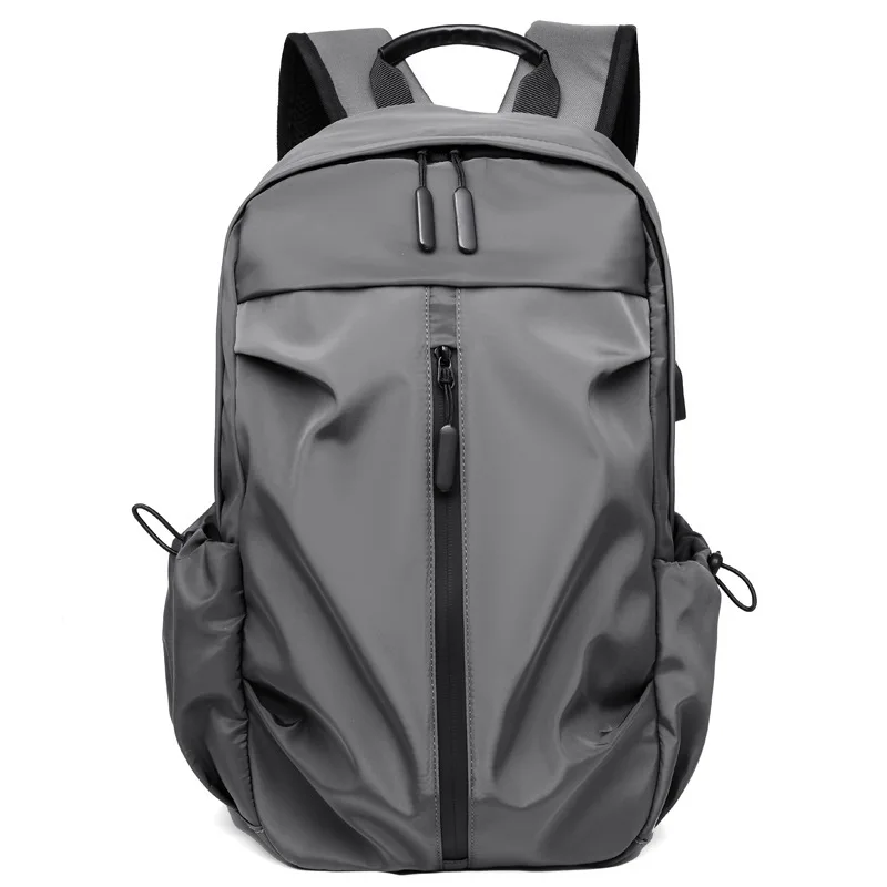 

New Waterproof Backpack Men Laptop Bag Breathable Men's Business Travel Backpack Simple Pure Color Leisure Backbag