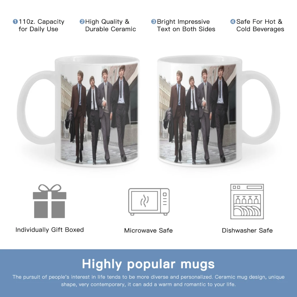 

The B-Beatless Rock Band Free shipping Ceramic Mug Cute Coffee Tea Milk Stave Mugs And Cups with Handle Novelty Gifts