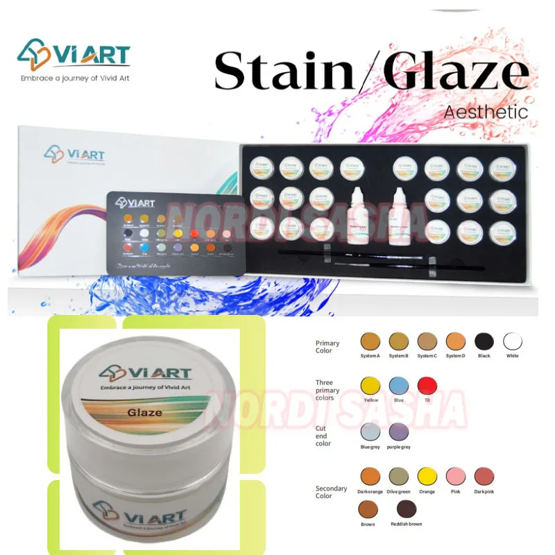 

5g VIART Glazing & Staining Paste Glaze Dental Restoration Paste for All Ceramics Dental Lab Materials