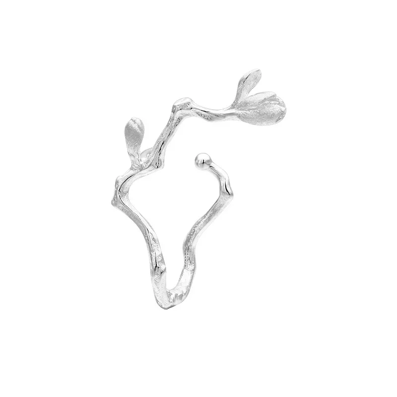 

Зажимы для ушей из серебра 925 пробы оригинального дизайна, серьги без пирсинга, новые зажимы для ушей в китайском стиле с цветком сливы, модные аксессуары