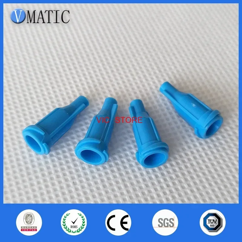 Free Shipping 1000Pcs Luer Syringe Caps Blue Color Dispensing Syringe Tip Caps Lock Screw Type Industrial Syringe Caps Stopper