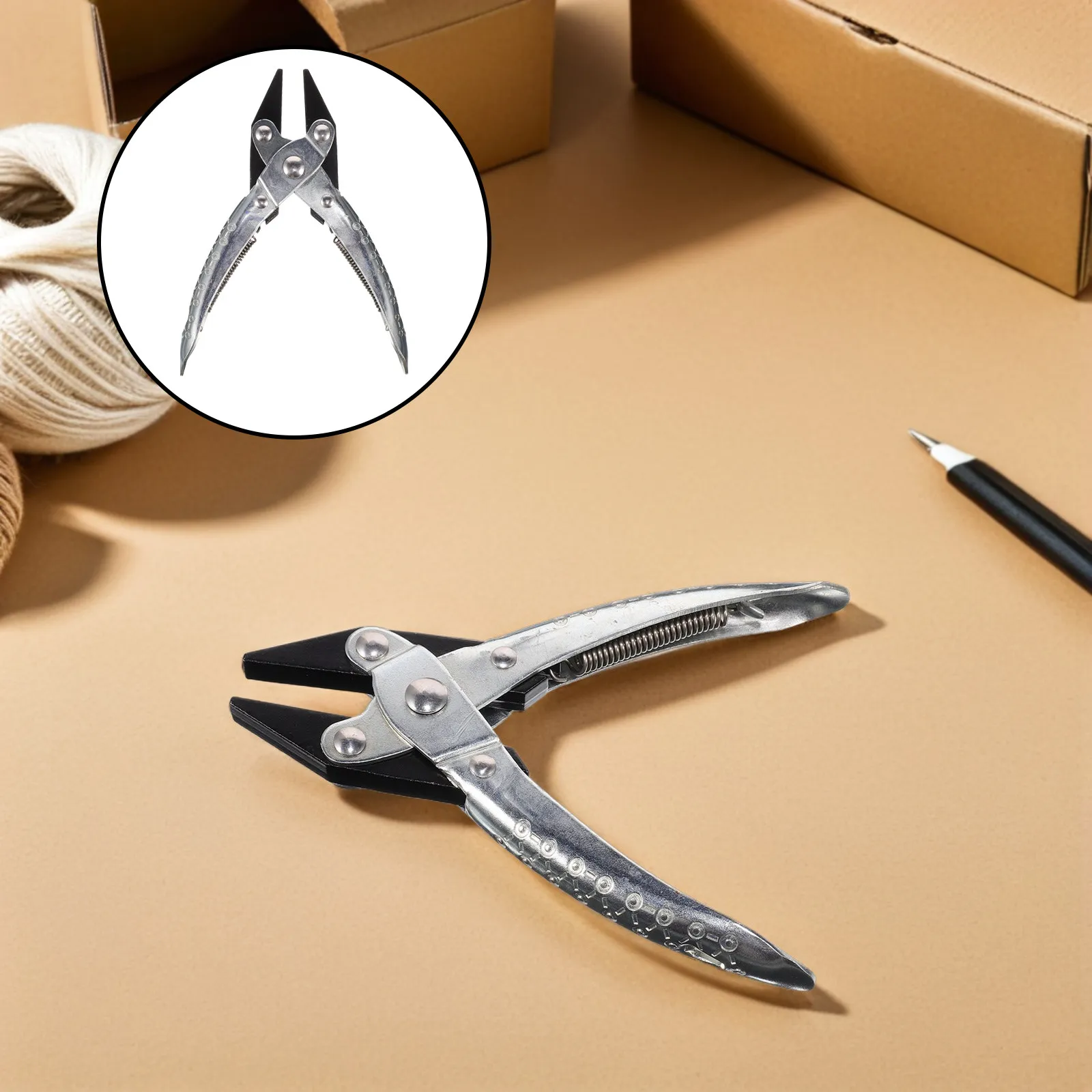 

Плоскогубцы для изготовления украшений с пружинным механизмом и параллельными губками для рукоделия, ремонта бусин и проволоки