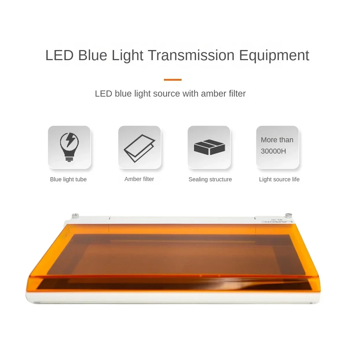 LABGIC BL-20 Blue Light Gel Cutting Machine LED Blue Light Source with Amber Filter for Observation of Nucleic Acid Gel Staining