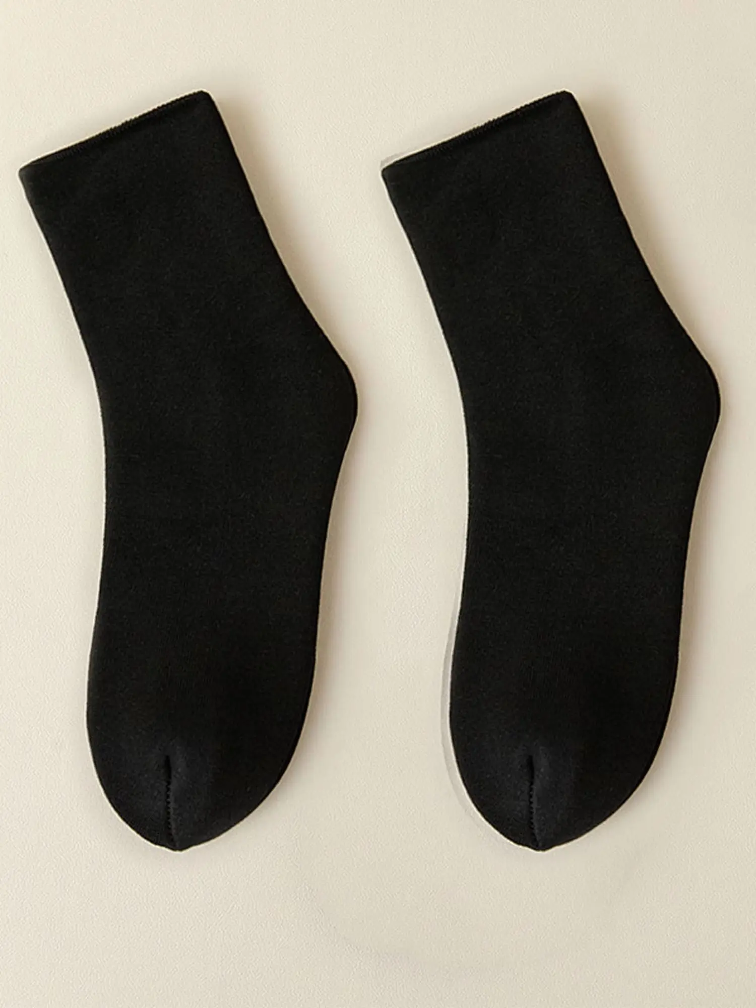 5 أزواج من الجوارب الرجالية السميكة الدافئة للمشي لمسافات طويلة في الطقس البارد، جوارب طويلة ناعمة ومريحة، أسود، شتاء #4