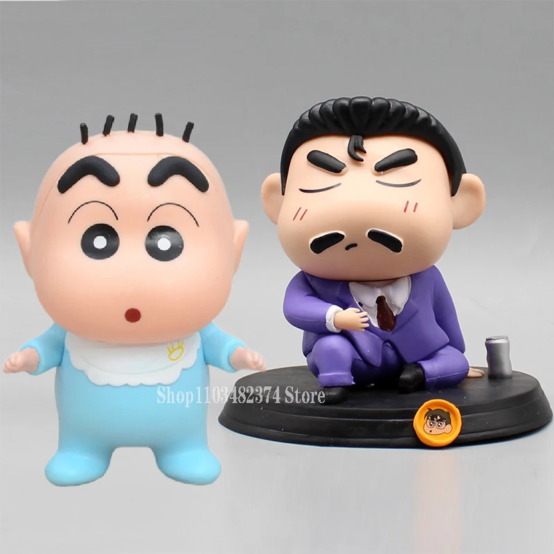 

Anime Funny Nohara Figure Mouri Kogorou Crayon Shin Chan Toys Cute Shinnosuke Baby Figures Model PVC Collectible Decoration Gift