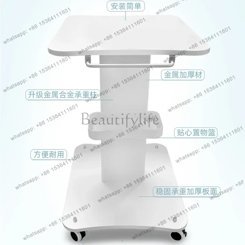 Factory Direct Sales Nordic Beauty Salon Trolley Cart Medical Manicure Tattoo Utility Salon Trolley Storage Shelf Salon Furnitur