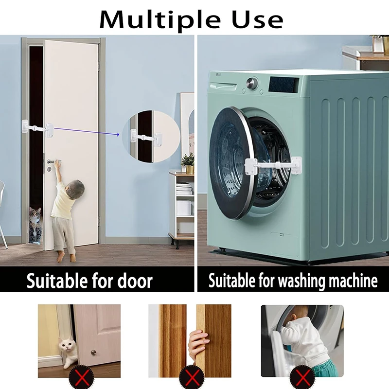 Child Safety Lock Stopper Falling Prevention Lock Limiter Care For Baby Child Protection Window Restrictor Adjustable Windowlock