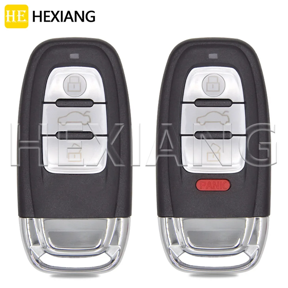 HE 3/4 Button Replacement Car Remote Key Shell Case For Audi A3 A4 A4L A5 A6 A7 A8 S5 S6 Q5 Q7 RS4