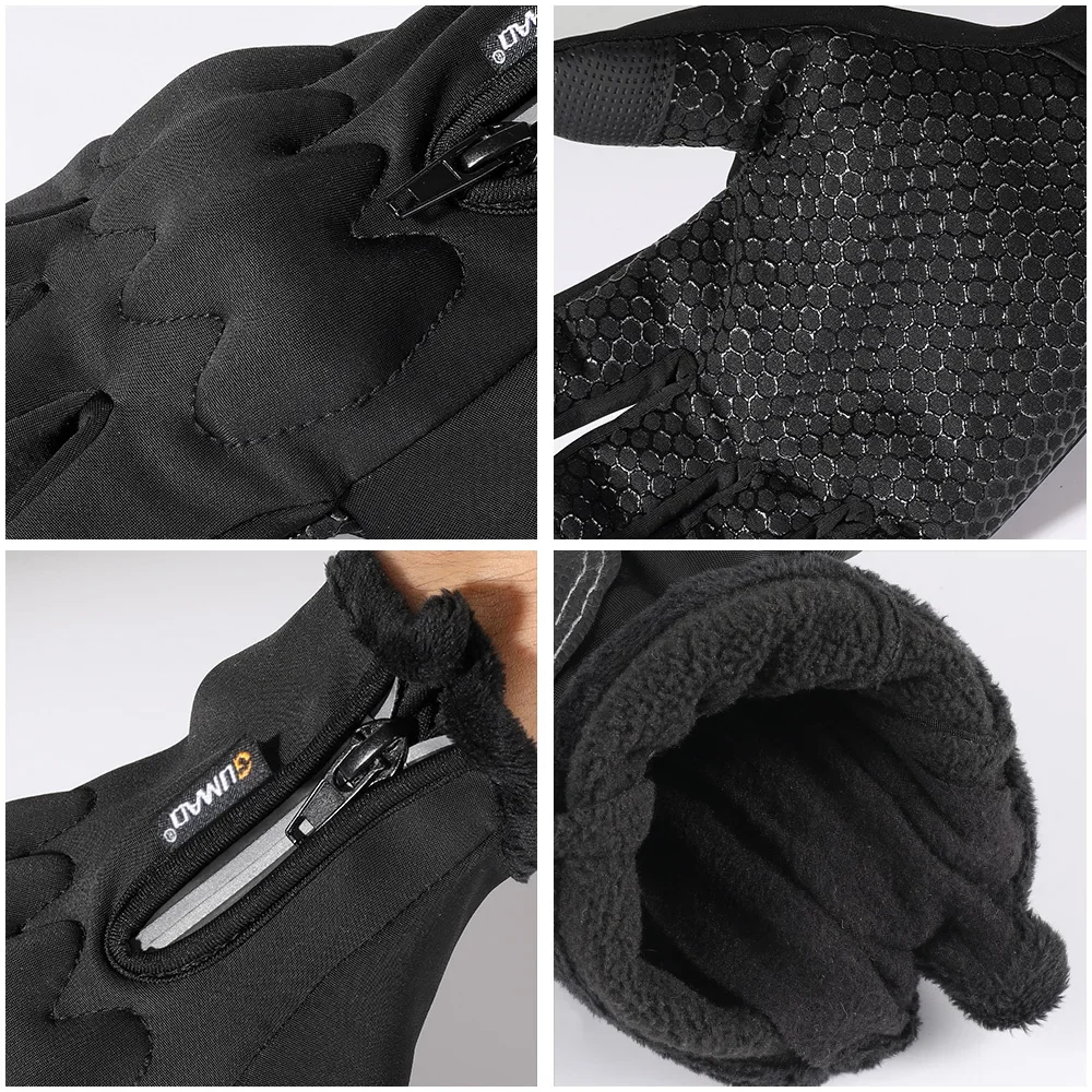 Winter Warm Gloves Men Women Touch Screen Sport Skiing Cycling Hiking Bike Snowboard Outdoor Windproof Anti-skid Protective Gear