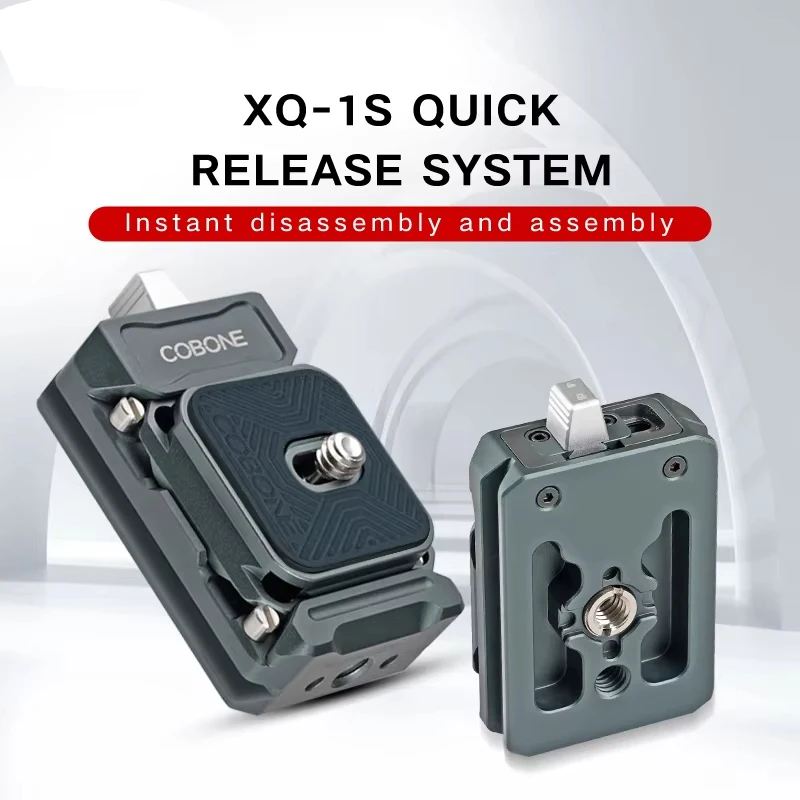 

XILETU XQ1S Quick Release Plate Clamp with Arca Swiss Quick Release Plate Quick Mounting Bracket for DSLR Camera Tripod Adapter