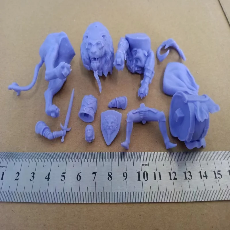 

Масштаб 1/24, фигурка из смолы, боевой король льва, сборная модель, комплект, разобранная и неокрашенная игрушка для 3D-печати