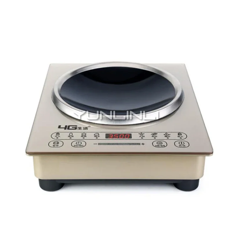 

Induction Cooker 3500W Household High Power Commercial Touch Desktop Concave Embedded Cooking Induction Cooker