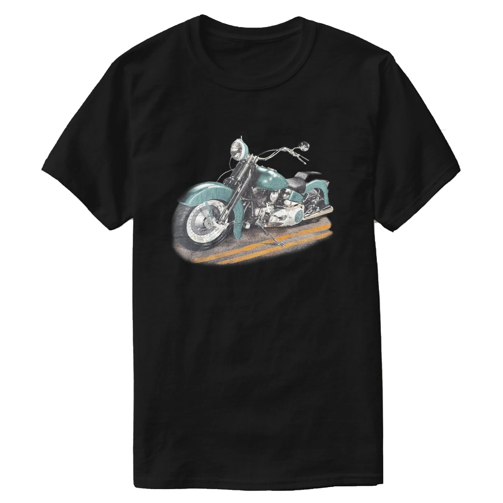 

Vintage 90s American Biker Motorcycle T-Shirt 100% Cotton O-Neck Short Sleeve Summer Casual Mens T-shirt Streetwear