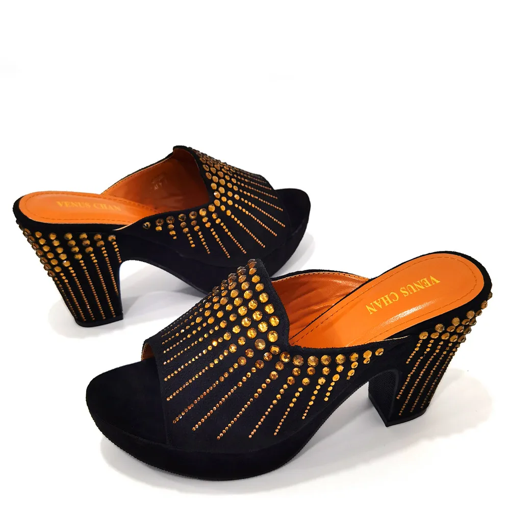 2023 Fashion Women Summer Autumn Skid-proof Square Toe Shoes Heels Italian Woman Wedding for Party Shoes