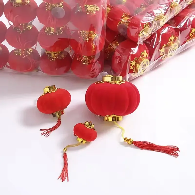 30/25Pcs Chinese New Year Decoration Pendant Chinese New Year Home Lantern Party Decor Chinese Spring Festival Decor Red Lantern